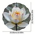thumbnail image 4 of Elegant Metal Hanging Wind Spinners with Concentric Wave Design - Stunning Garden Wind Chimes for Yard Decor, 4 of 6