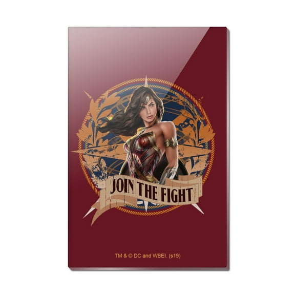 Wonder Woman Movie Join the Fight Rectangle Acrylic Fridge Refrigerator Magnet