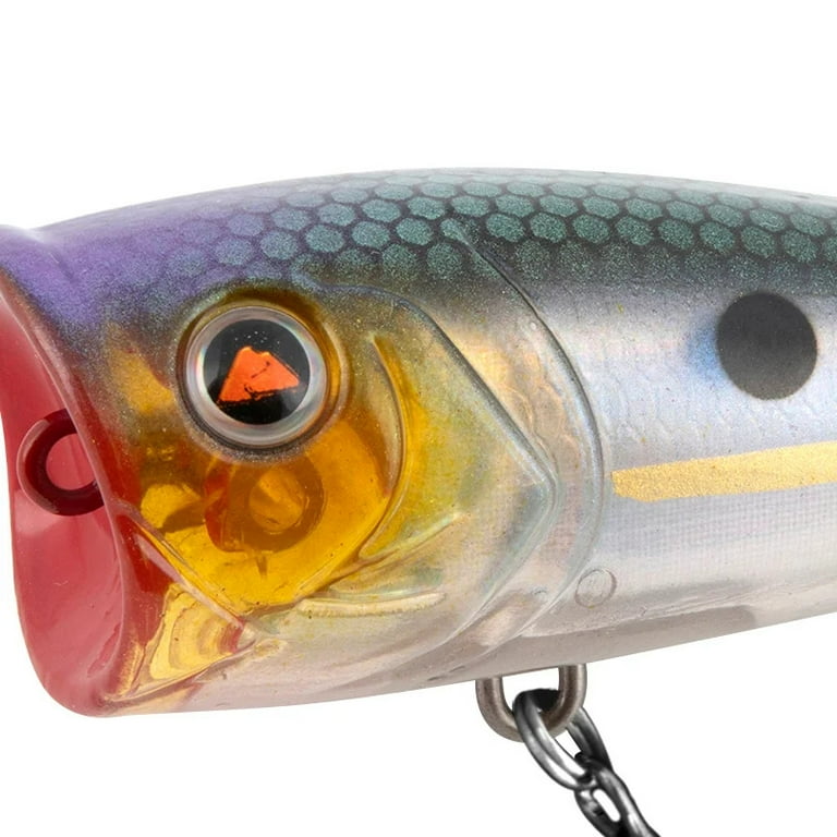 Ozark Trail Topwater Popper Fishing Lure, Threadfin Shad Silver