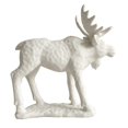 thumbnail image 1 of Figurine d'Orignal Blanc des Bois, 1 of 1