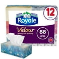thumbnail image 1 of Royale Velour Facial Tissue, 12 Flat Boxes, 88 Tissues per box, 1 of 9