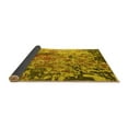 thumbnail image 2 of Ahgly Company Indoor Square Oriental Yellow Industrial Area Rugs, 7' Square, 2 of 4