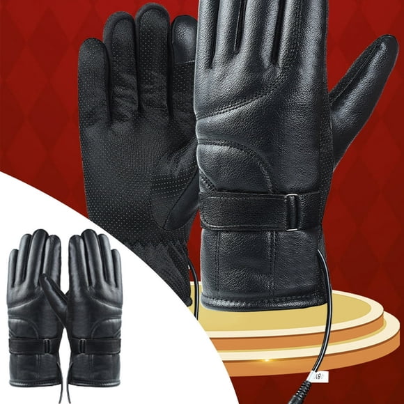 HLONK Winter Gloves Waterproof Clearance Heated Gloves Electric Car Heating Electric Heating Gloves Motorcycle Battery Car Winter Riding Warm Usb Charging
