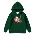 thumbnail image 4 of Sudadera con capucha para niñas y niños, sudadera de manga larga con cuello redondo y estampado de moda, jersey con bolsillo, sudadera de poliéster para niñas, 4 of 8