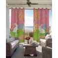 thumbnail image 3 of Happy Easter Blackout Curtains 96 Inch Length 2 Panels Set, Rabbits Eggs Spring Daisy Floral Grass Pink Full Shading Curtains for Windows, Blackout Curtains for Bedroom Living Room 52"x96", 3 of 8