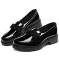 thumbnail image 1 of Zapato Casual Escolar Moda Moño Con Tacon Charol Negro negro 18, 1 of 5