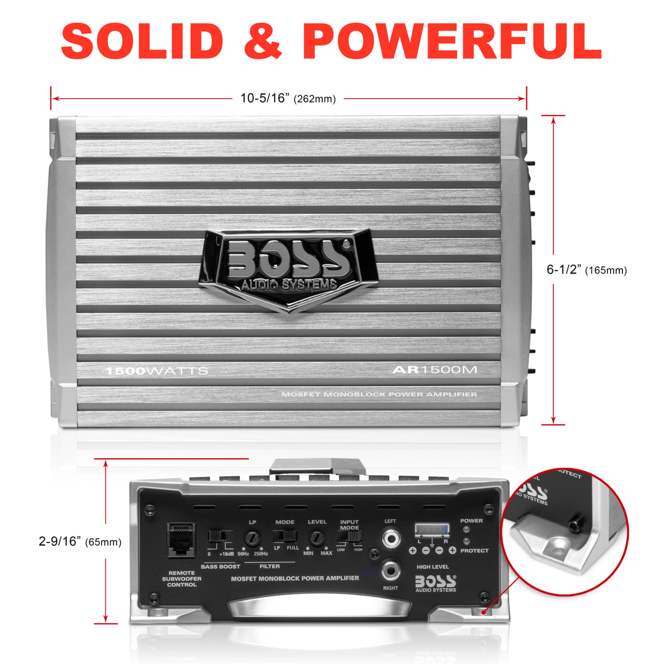 BOSS パワーアンプ AR1500M 1500W 1ch パワーアンプ