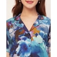 thumbnail image 5 of Moomaya Short Sleeves Notch Collar Rayon Shirt - Women's Trendy Printed Shirt, 5 of 9