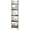 Black, variant on Ladder Shelf, 5-Tier Wood Wall Mounted Bookshelf with Metal Frame, Vintage Open Display Organizer Rack, Leaning Storage Shelves for Living Room, Bedroom, Home Office, Black