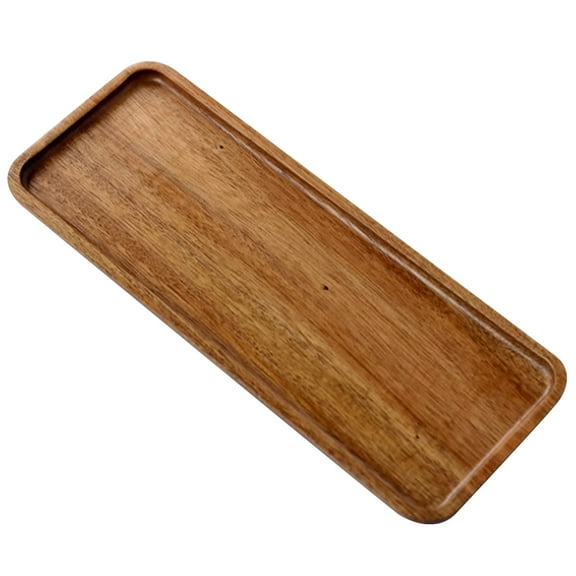 Rustic Wood Serving Tray for Appetizers and Snacks - 28x10x1.5cm