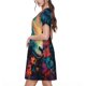 thumbnail image 2 of Disketp Colorful Flower Goat para Vestido de Manga Corta para Mujeres, Vestidos de Verano para Mujeres, Casual y Holgado para la Playa, 2 of 6