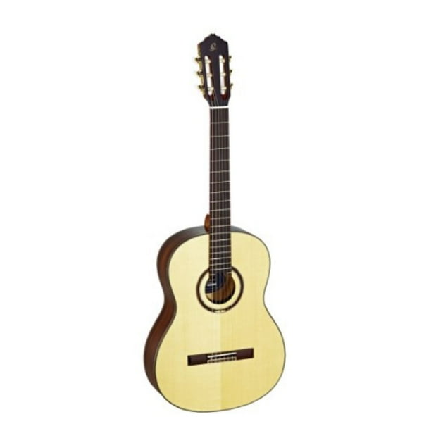 Ortega Guitars R158SCMN Spanish Heel Nylon 6String Guitar, Solid