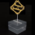 thumbnail image 4 of Moonsky Money Box For Cake, Surprise Money Cake Pull Out Kit, Cake ATM Money Box With Happy Birthday Cake Topper Giltter Heart Clear , One Size, 4 of 9