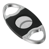 Visol Perfecto Black & Stainless Steel Double Blade Cigar Cutter