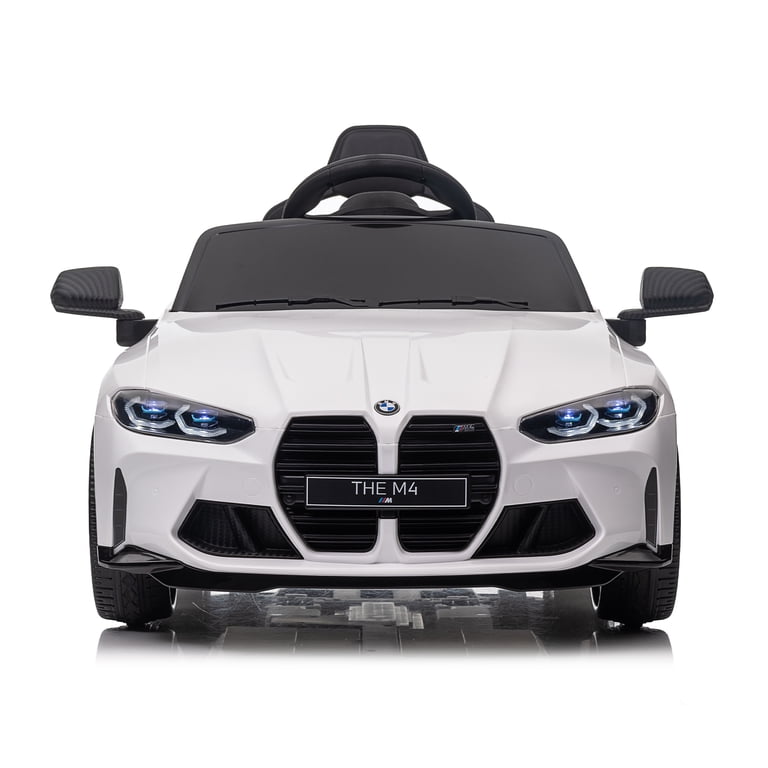 Coche Eléctrico Infantil BMW M4 Con Licencia Oficial – Control Remoto Para Padres, Luces LED, Claxon Y Bluetooth, Para Niños De 3 A 8 Años, Color Azul