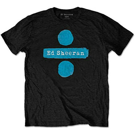 Ed Sheeran Men's Divide Slim Fit T-Shirt Large Black