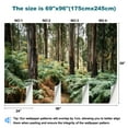 thumbnail image 3 of Peel and Stick Wallpaper Waterproof Ferns eucalyptus forest Wall Mural Decor Self Adhesive and Removable 69in x 98in, 3 of 8