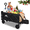 Black, variant on Collapsible Extended Tailgate Wagon with Wheels, 350LBS Capacity Utility Cart for Garden,Outdoor, Grocery
