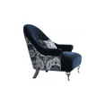 thumbnail image 2 of ACME Jaborosa Chair w/1 Pillow, Blue Velvet-Color:Blue Velvet,Quantity:1,Style:Vintage/Glam/Traditional, 2 of 2
