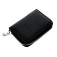 thumbnail image 1 of Houderco Cartera De Cuero Negro Unisex Para Guardar Tarjetas Y Monedas Con Moderno Y, 1 of 6
