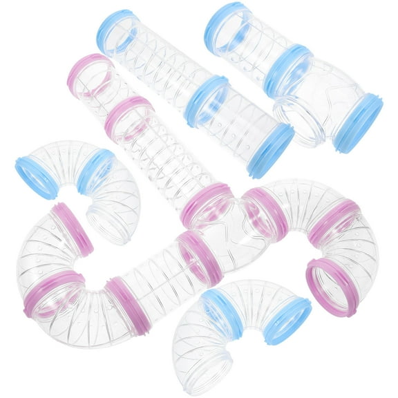 Hytrove Diy Cage Tunnel 2 Sets Plastic Hamster Tubes And Tunnels Indoor Outdoor Use 11.8x2.4x2.4in