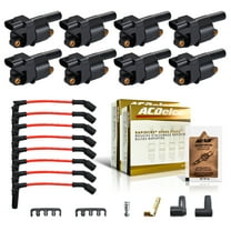8 Pcs of Ignition Coil Packs & Acdelco Spark Plug & Wires Set  & Free MAS 5g Anti-Seize Lubrica for Chevrolet Avalanche Silverado GMC Cadillac