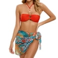 thumbnail image 4 of Daisyyozoid Maillot de Bain Femme Grande Taille Mode Bikini Uni et Imprimé Ensemble Séparé, 4 of 5