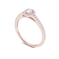 thumbnail image 2 of 1/2 Carat T.W. Diamond Single Halo 14kt Rose Gold Engagement Ring, 2 of 5