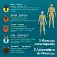thumbnail image 5 of Homedics Therapist Select Percussion Deep Tissue Massage Gun with 5 attachments, 5 of 5