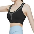 thumbnail image 5 of T Shirt Bra Women Pullover Bra Feature V-Neck Push-up Bra Style W-308 Black S, 5 of 5