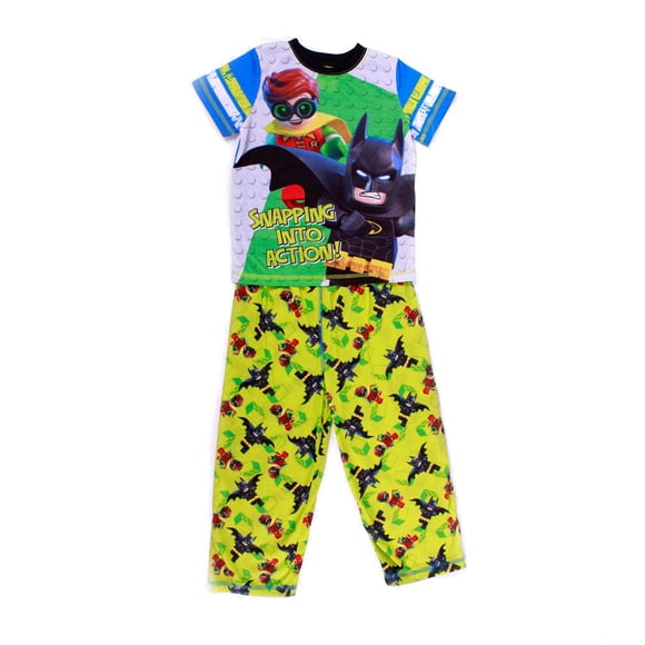 Pijama Lego Para Niño De Batman Y Robin Into Action Verde Talla 4