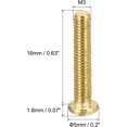 thumbnail image 2 of Paquete de 10 tornillos de máquina de latón, M3 x 16 mm, pernos de sujeción de cabeza Phillips para muebles, equipos de oficina, electrónica, 2 of 5
