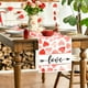 thumbnail image 1 of Decoraciones para San Valentín, adornos para San Valentín, regalos para San Valentín, camino de mesa para San Valentín, aniversario, decoración de cocina y mesa, boda y festividades, lino para interio, 1 of 6