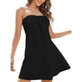 thumbnail image 1 of As Rose Rich Vestido sin Tirantes para Mujer, Vestido Playero Tipo Tubo, Tallas Grandes, 1 of 8