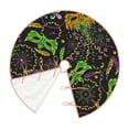 thumbnail image 3 of Kll Carnival Mardi Gras3 Christmas Tree Skirt 36",Party Decorations Farmhouse For Christmas Decorations Holiday Party, 3 of 8