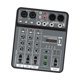 thumbnail image 4 of Consola de sonido con mezclador USB de 4 canales, de uso práctico, pantalla digital, tablero de mezclas, tablero mezclador de sonidos para tra, 4 of 9