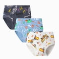 thumbnail image 2 of Caqnni Boys Dinosaur Underwear- Soft Cartoon Colorful Boxer Shorts Briefs with Fun for Kids 2-8 Years Old Assorted Color Multipacks Gifts Set for Boys size:2-3T 3-4T 4-5T 5-6years Light Yellow，130, 2 of 3