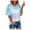Sky Blue, variant on Hvyesh Womens Short Sleeve Shirts Summer Plus Size Tops Trendy Tie Dye Crew Neck Casual Tshirts Lightweight Y2k Outfits Clothes