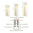 thumbnail image 2 of 9/12 Sets Flameless LED Electronic Candles - Embedded Star String Lights, Acrylic Column Candles with Remote - for Home, Halloween, Christmas Decoration & Gifts, Atmosphere-Creating, 2 of 6