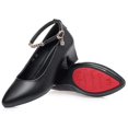 thumbnail image 3 of Chaussures de Mariée à Talon Bloc Légères pour Femmes, Talon Épais de Travail, Mode, Bride à la Cheville, 3 of 5
