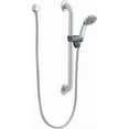 thumbnail image 3 of Moen 52224GBP25 Single Function Hand Shower Package with Hose and Slide Bar Included, Chrome/Stainless, 3 of 4