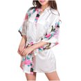thumbnail image 2 of LSLJS Cardigan Imprimé Ample pour Femmes Ceinture Peignoir Court, Robes Cadeaux pour Femmes, 2 of 4