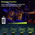 thumbnail image 3 of YSITIAN Music Night Light for Kids ,3D Rack Drum Set Illusion Lamp H1116-186, 3 of 7