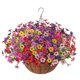 thumbnail image 4 of Cesta colgante de flores artificiales, adorno para colgar plantas, cadena, maceta, planta colgante falsa para jardín, patio, decoración del hogar A, 4 of 8