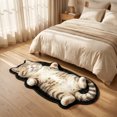 thumbnail image 4 of Hometravel Cute Kitten-Shaped Floor Mat, Washable Plush Area Rug 16x47 Inch, Non-Slip Soft Carpet for Bedroom, Living Room, Entryway, 4 of 9