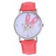 thumbnail image 2 of Lindo patrón de dibujos animados mujeres relojes de cuarzo PU banda reloj de pulsera (rosa oscuro)-186692.05 Likrtyny Para estrenar, 2 of 8