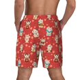 thumbnail image 4 of Goofa Japanese Maneki Cats Printed Men's Swim Trunks Board Shorts Quick Dry Mens Swimming Trunks with Compression Liner,Breathable Fit Hawaii Beach Shorts-X-Large, 4 of 9