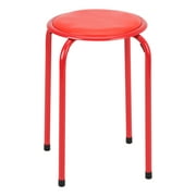 Fat Catalog Assorted Primary Color Metal Stack Stool with Padded Seat 17 seat height (5 Pack)