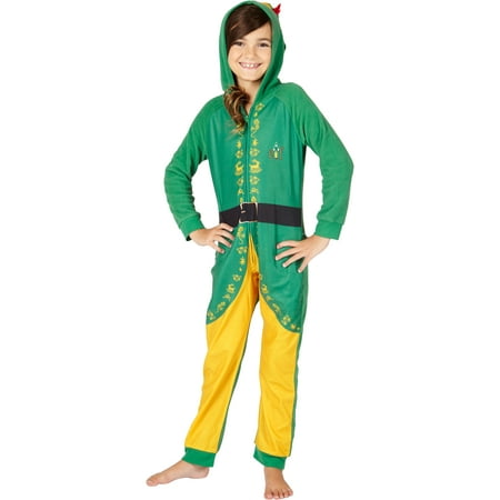 INTIMO Elf The Movie Buddy The Elf One Piece Costume Pajama Set Green 8 Walmart