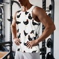 thumbnail image 5 of Rateoe Funny Chicken Pattern Sleeveless Gym Shirt Muscle Tee Breathable Workout Shirt Slim-Fit Tank Quick Dry Fit Muscle Tank Top Bodybuilding Sleeveless T Shirt-3X-Large, 5 of 7
